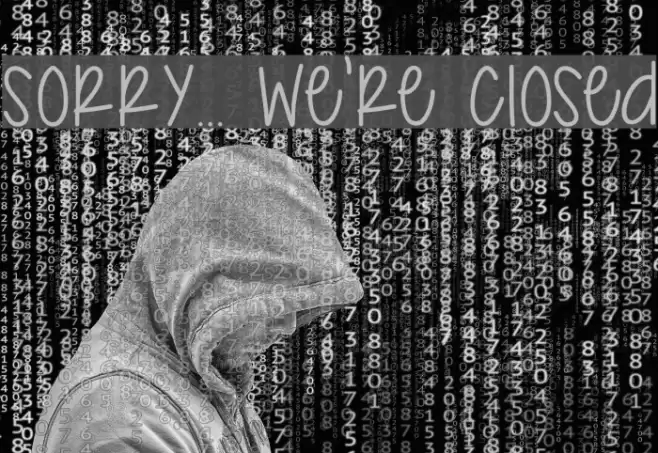 Sorry... We're Closed Font examples