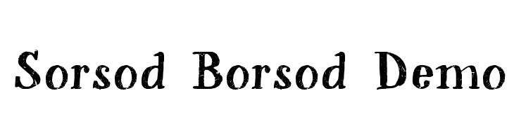 Sorsod Borsod Demo  font caratteri gratis
