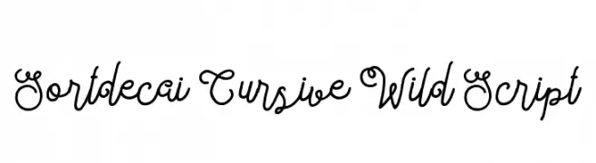 Sortdecai Cursive Wild Script  नि: शुल्क फ़ॉन्ट्स डाउनलोड