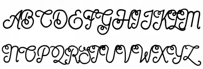 Sortdecai Cursive Wild Script Fonte MAIÚSCULAS