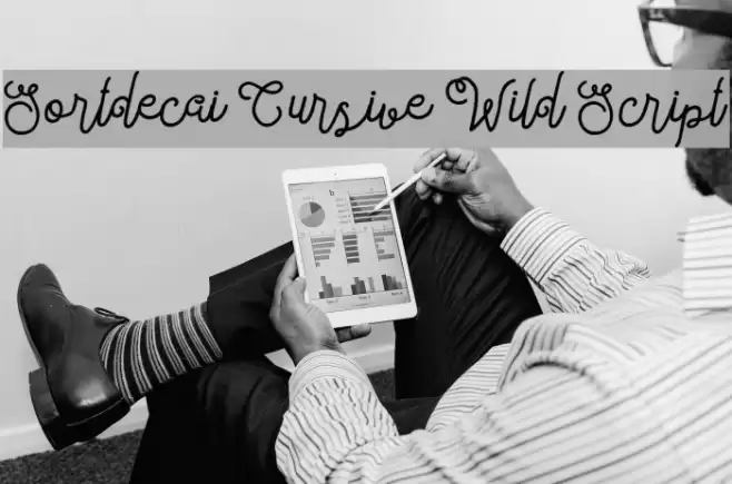 Sortdecai Cursive Wild Script Font examples