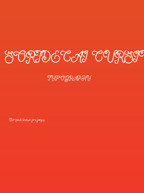 Sortdecai Cursive Wild Script Poster