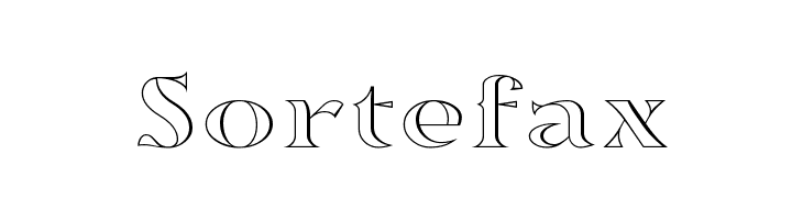 Sortefax  नि: शुल्क फ़ॉन्ट्स डाउनलोड