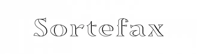 Sortefax  नि: शुल्क फ़ॉन्ट्स डाउनलोड