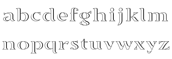 Sortefax Font LOWERCASE