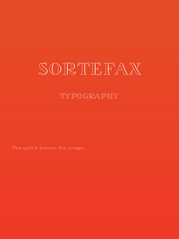 Sortefax Poster