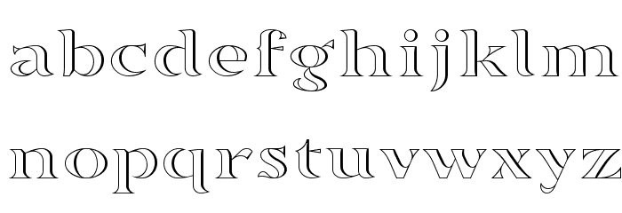 Sortefax Font LOWERCASE