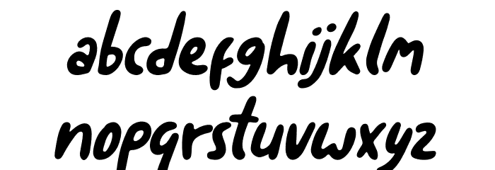 Sortelo Italic Italic Font LOWERCASE