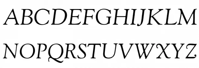 Sorts Mill Goudy Italic Font Litere mari