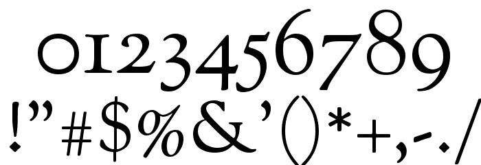 Sorts Mill Goudy Regular Font OTHER CHARS