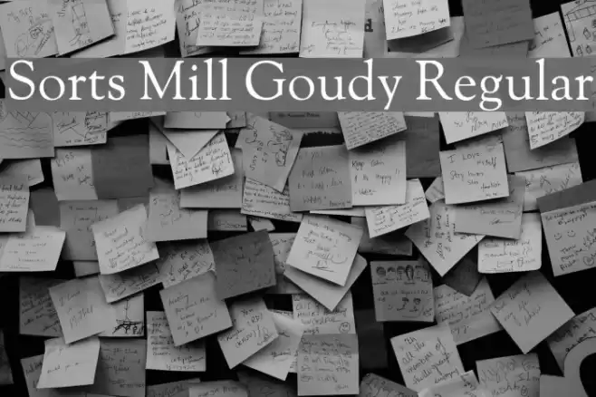 Sorts Mill Goudy Regular Font examples