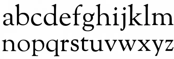 Sorts Mill Goudy Regular Caratteri MINUSCOLO