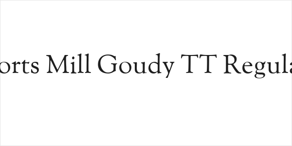 Sorts Mill Goudy TT Regular Logo