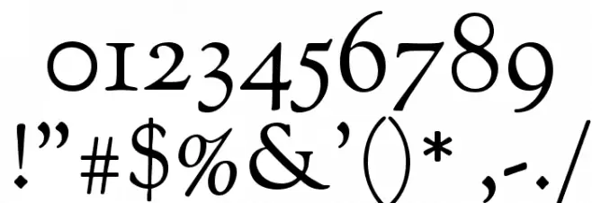 Sorts Mill Goudy Font OTHER CHARS