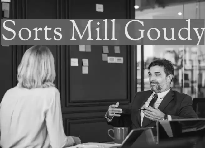 Sorts Mill Goudy Font examples