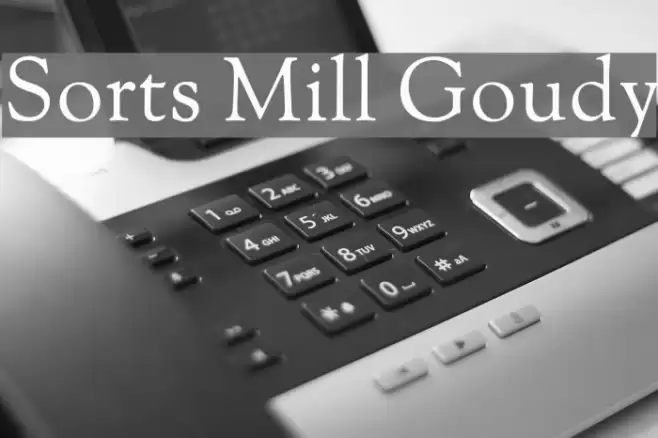 Sorts Mill Goudy Font examples