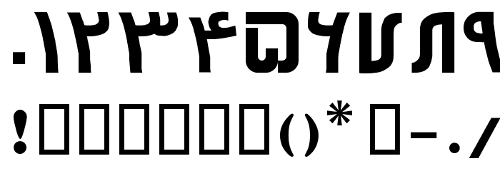 Sorush Font OTHER CHARS