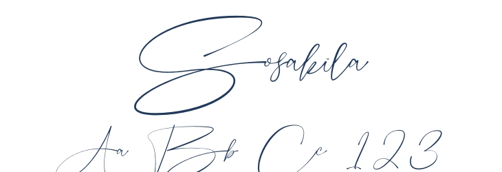 Sosakila Font Preview