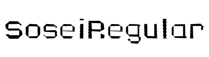 Sosei Regular  Frei Schriftart Herunterladen