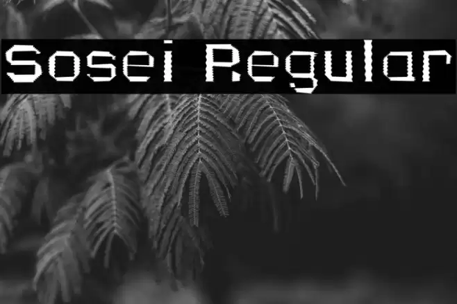 Sosei Regular フォント examples