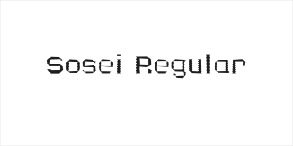 Sosei Regular Logo