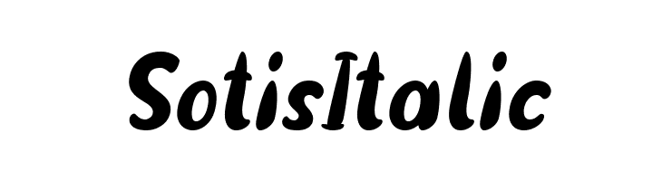 Sotis Italic  Fuentes Gratis Descargar