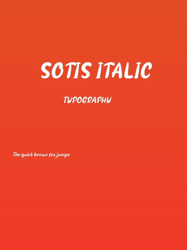 Sotis Italic Poster