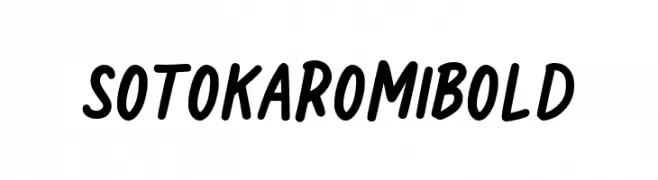 Sotokaromi Bold  Fuentes Gratis Descargar