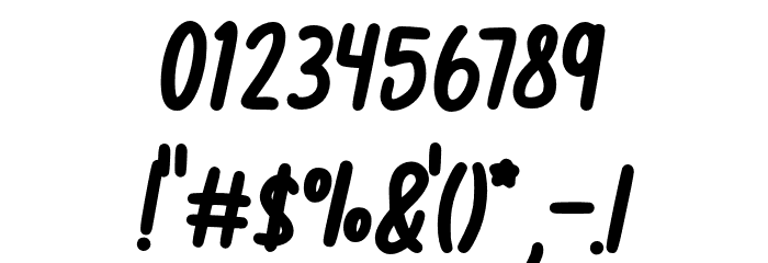Sotokaromi Bold Font OTHER CHARS