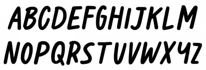 Sotokaromi Bold Caratteri MINUSCOLO