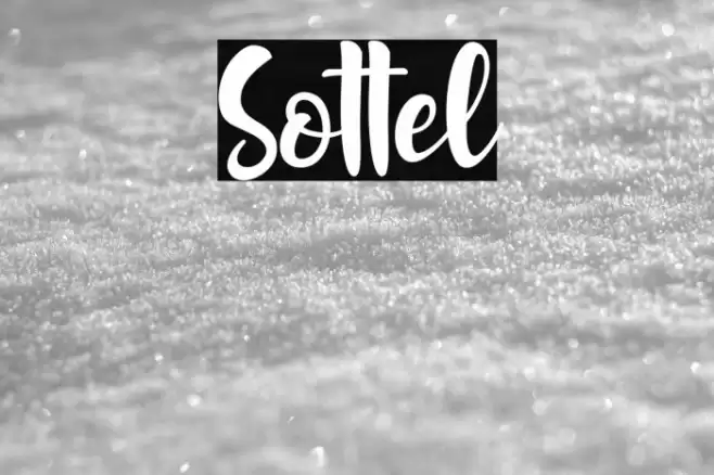 Sottel Font examples
