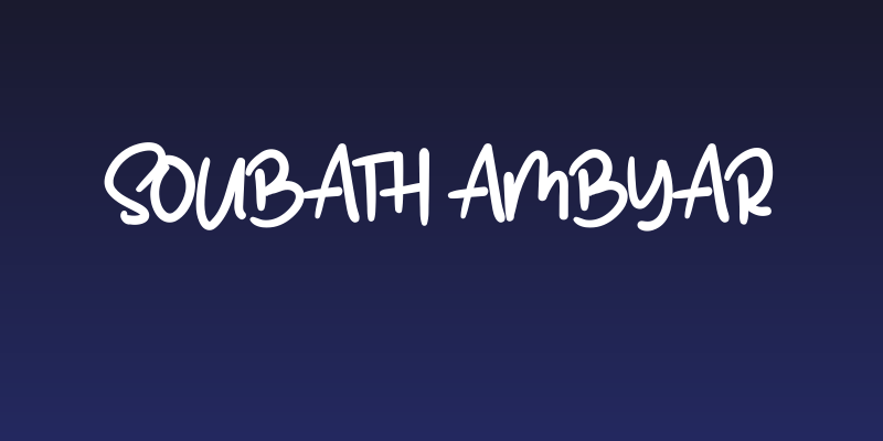 Soubath Ambyar Social Header