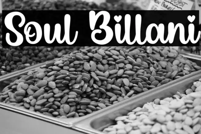 Soul Billani Fonte examples