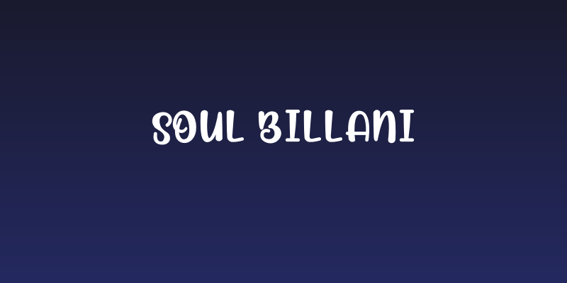 Soul Billani Social Header
