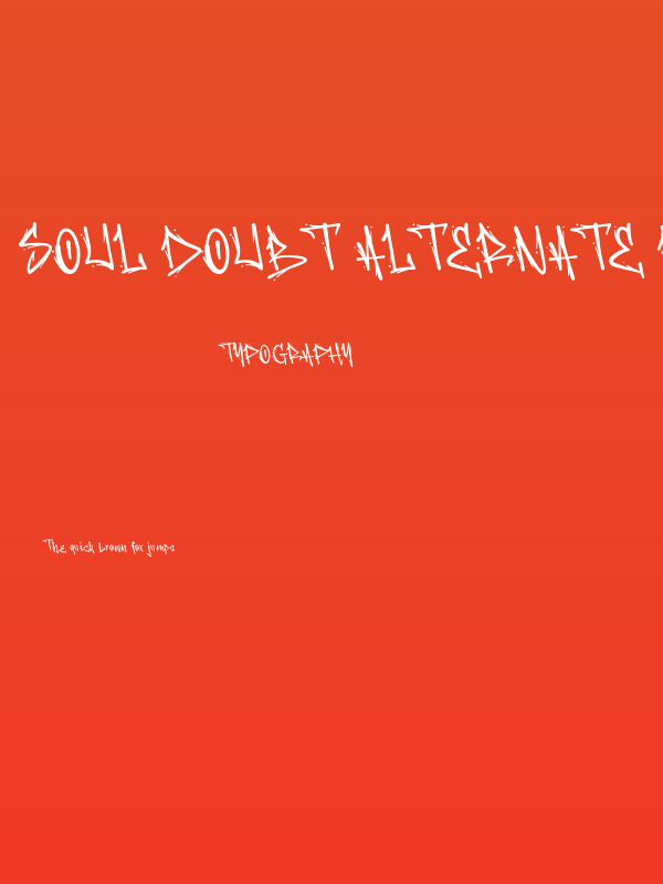 Soul Doubt Alternate Demo Versi Poster