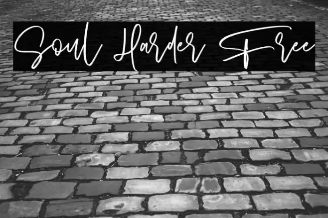 Soul Harder Free Font examples