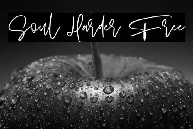 Soul Harder Free Font examples