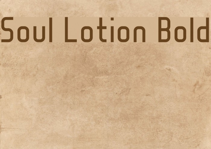 Soul Lotion Bold Example 1
