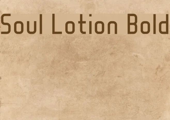 Soul Lotion Bold Example 1