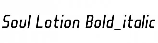 Soul Lotion Bold_italic  les polices de caractères gratuit tlcharger