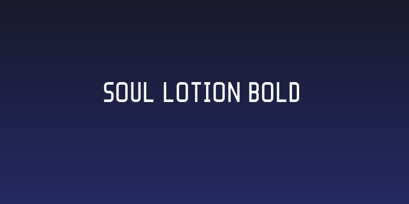 Soul Lotion Bold Social Header