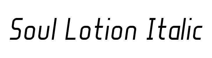 Soul Lotion Italic  Fuentes Gratis Descargar