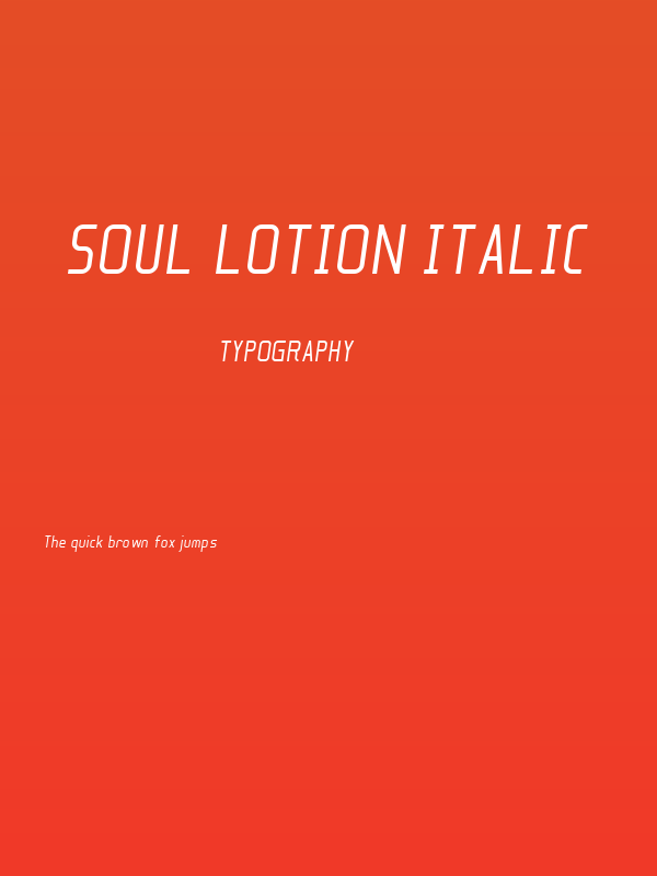 Soul Lotion Italic Poster