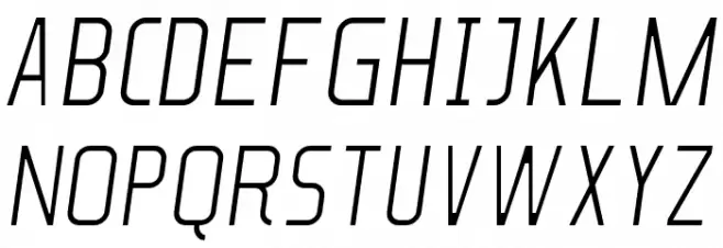 Soul Lotion Light-Italic 字体 大写