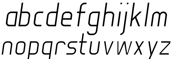 Soul Lotion Light-Italic Font LOWERCASE