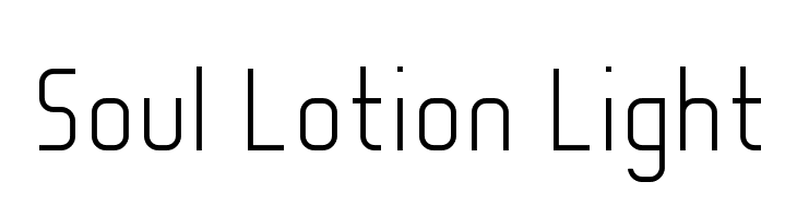 Soul Lotion Light  Frei Schriftart Herunterladen
