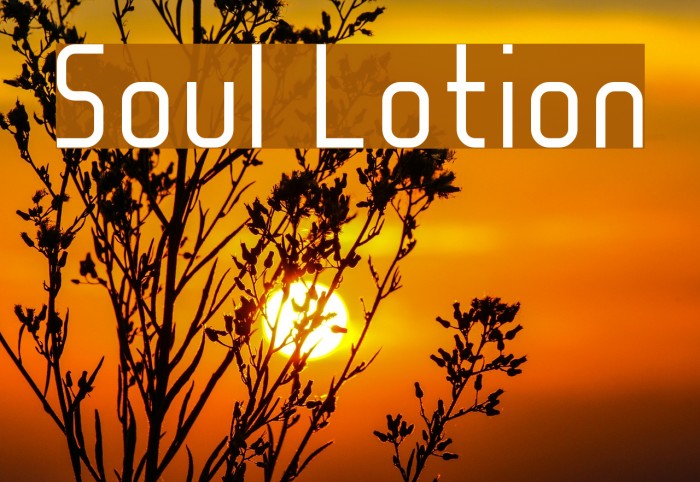 Soul Lotion Font examples