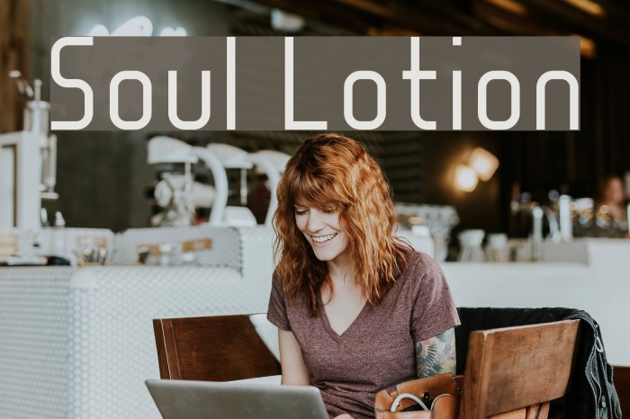 Soul Lotion Font examples