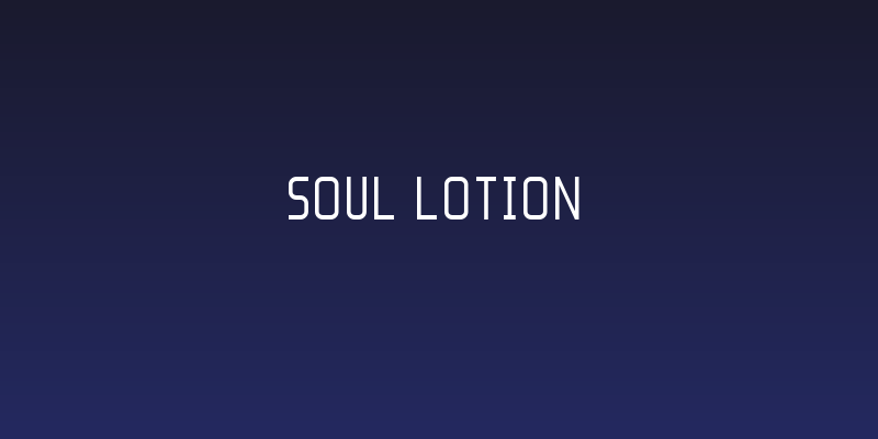 Soul Lotion Social Header