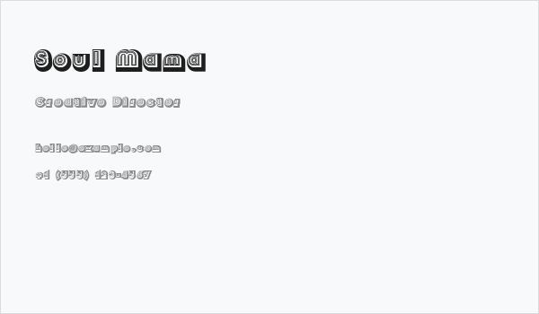 Soul Mama Business Card